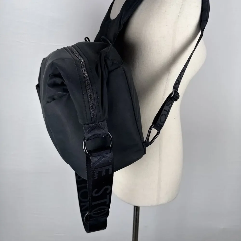STOKKE Black Diaper Changing Bag Backpack Crossbody‎ Strap Organizer